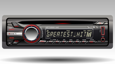 radio for car, technology, realistic
