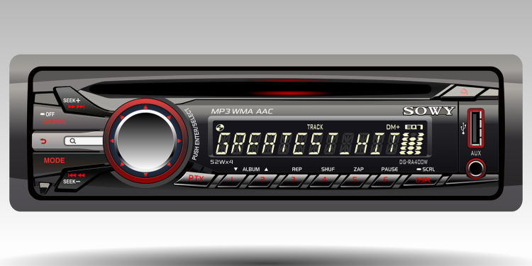 radio for car, technology, realistic