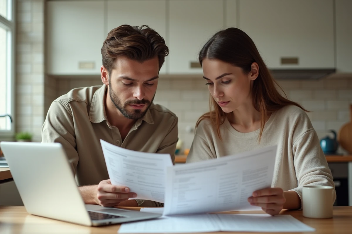 Deux personnes consultant ensemble les démarches pour obtenir les résultats du permis de conduire en candidat libre