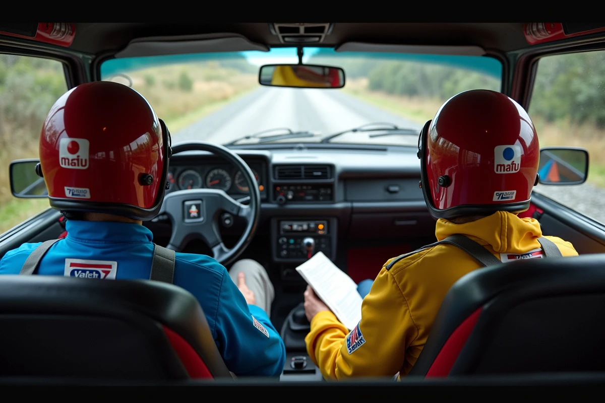 Intérieur cockpit d'une 306 Maxi préparée pour le rallye historique avec arceau, sièges baquet et tableau de bord compétition